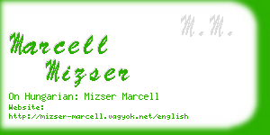 marcell mizser business card